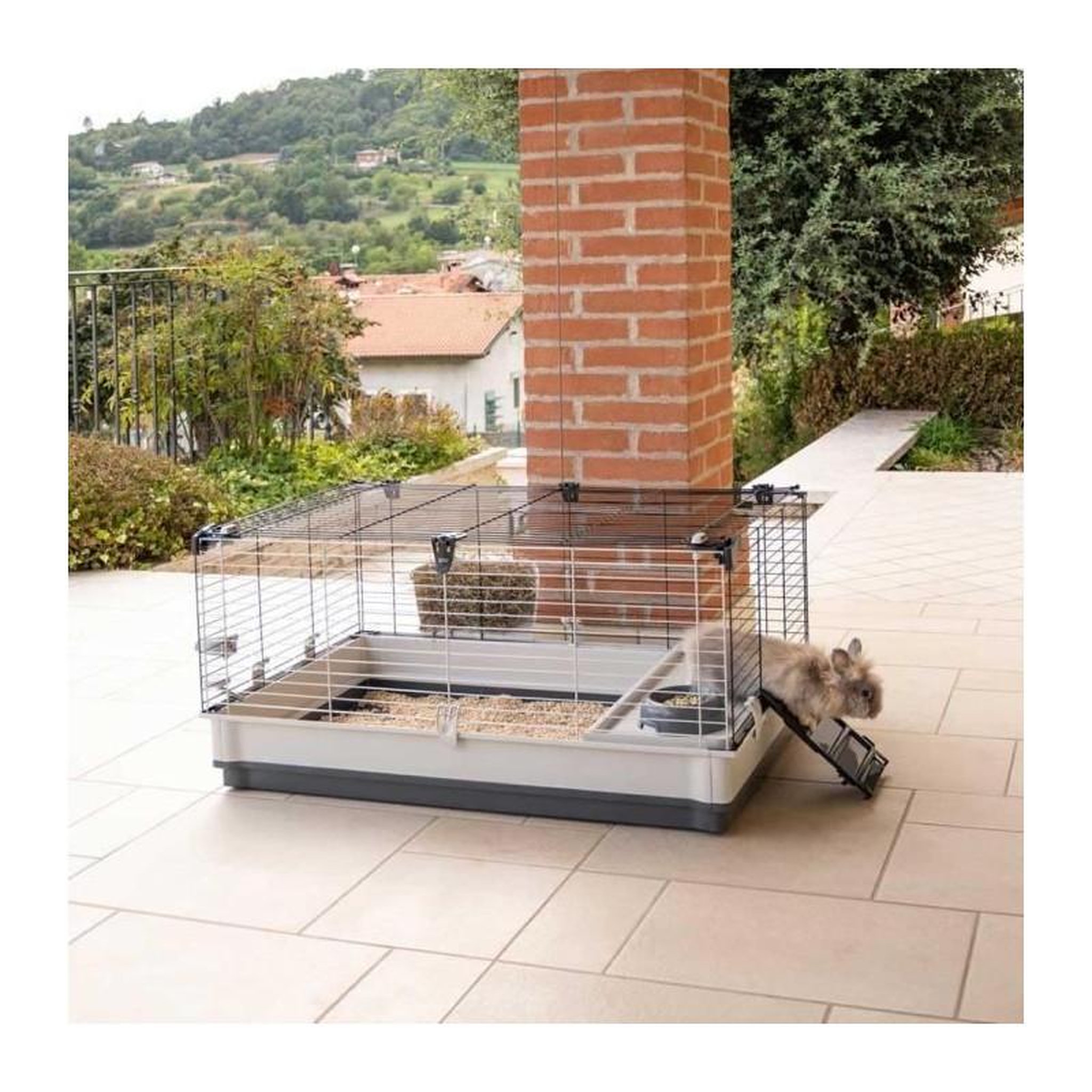 Voir la diapositive 4 : Ferplast Cage KROLIK pour lapins - 100 x 60 x 50 cm