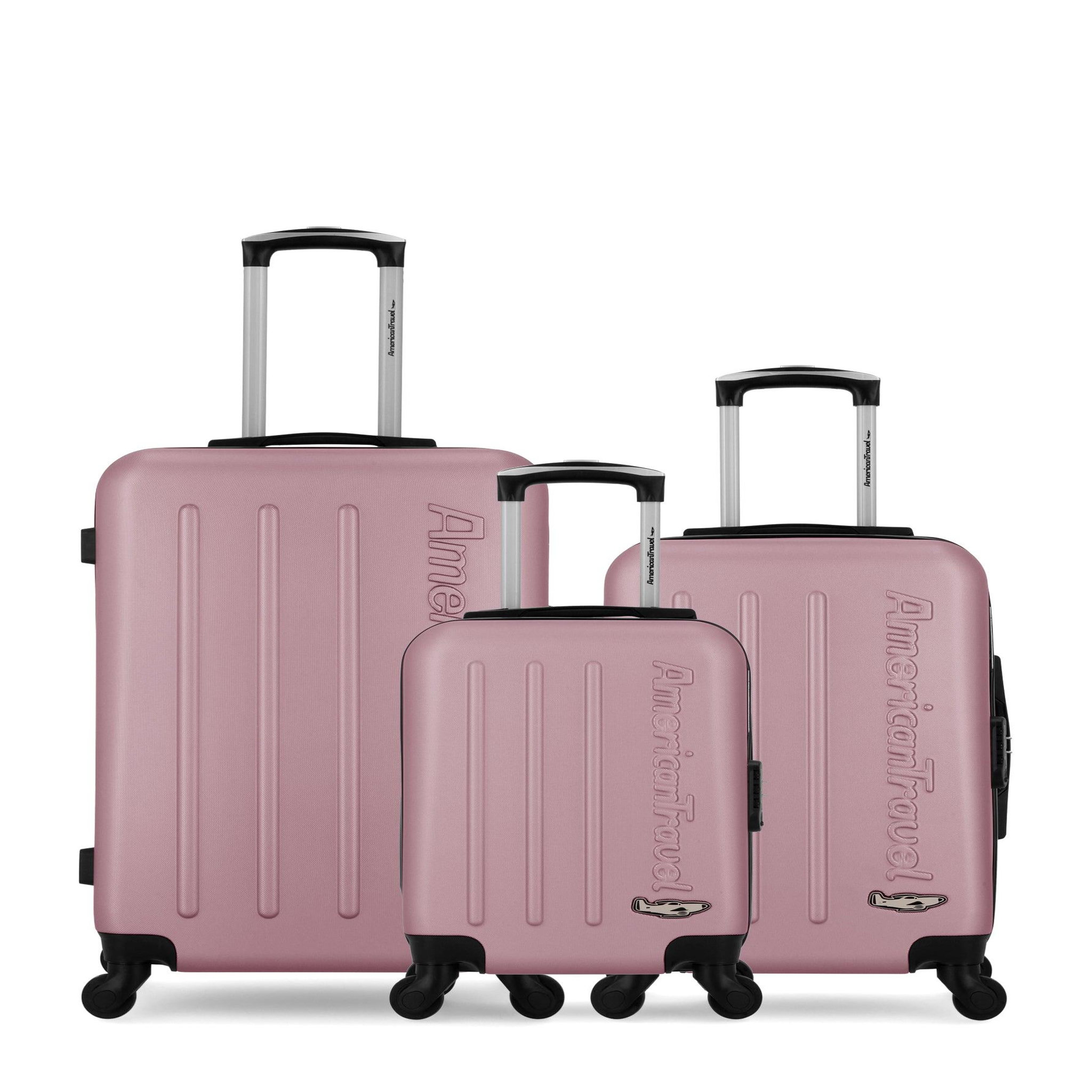 AMERICAN TRAVEL American travel - lot de 3 - valise weekend, valise cabine et valise cabine xxs bronx