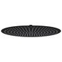 Voir la diapositive 1 : VIDAXL Pomme de douche pluie Acier inoxydable 50 cm Ronde Noir