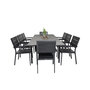 Voir la diapositive 2 : Paris Prix Ensemble Table de Jardin & 8 Chaises  Levels  160x240cm Noir