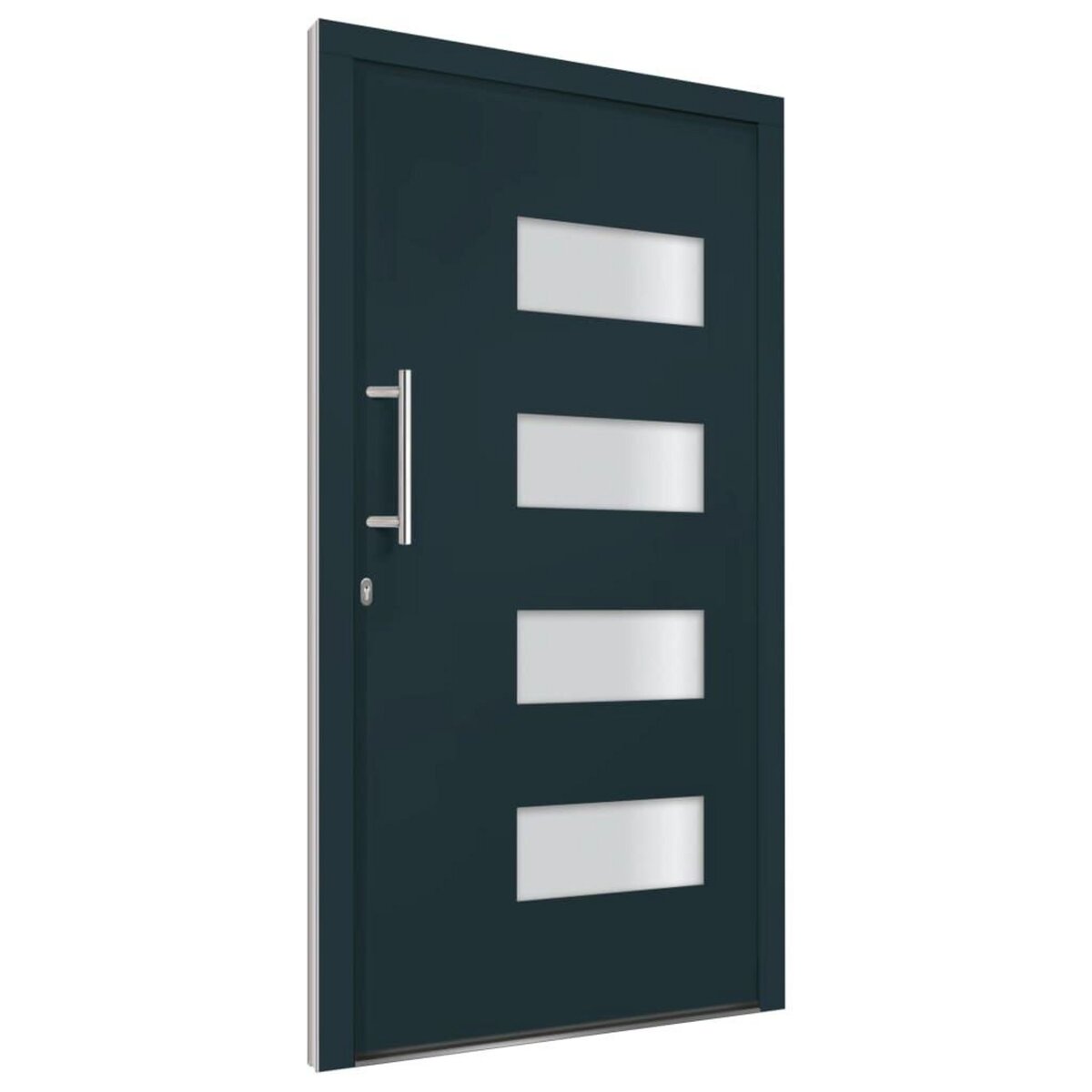 VIDAXL Porte d'entree Aluminium et PVC Anthracite 100x200 cm
