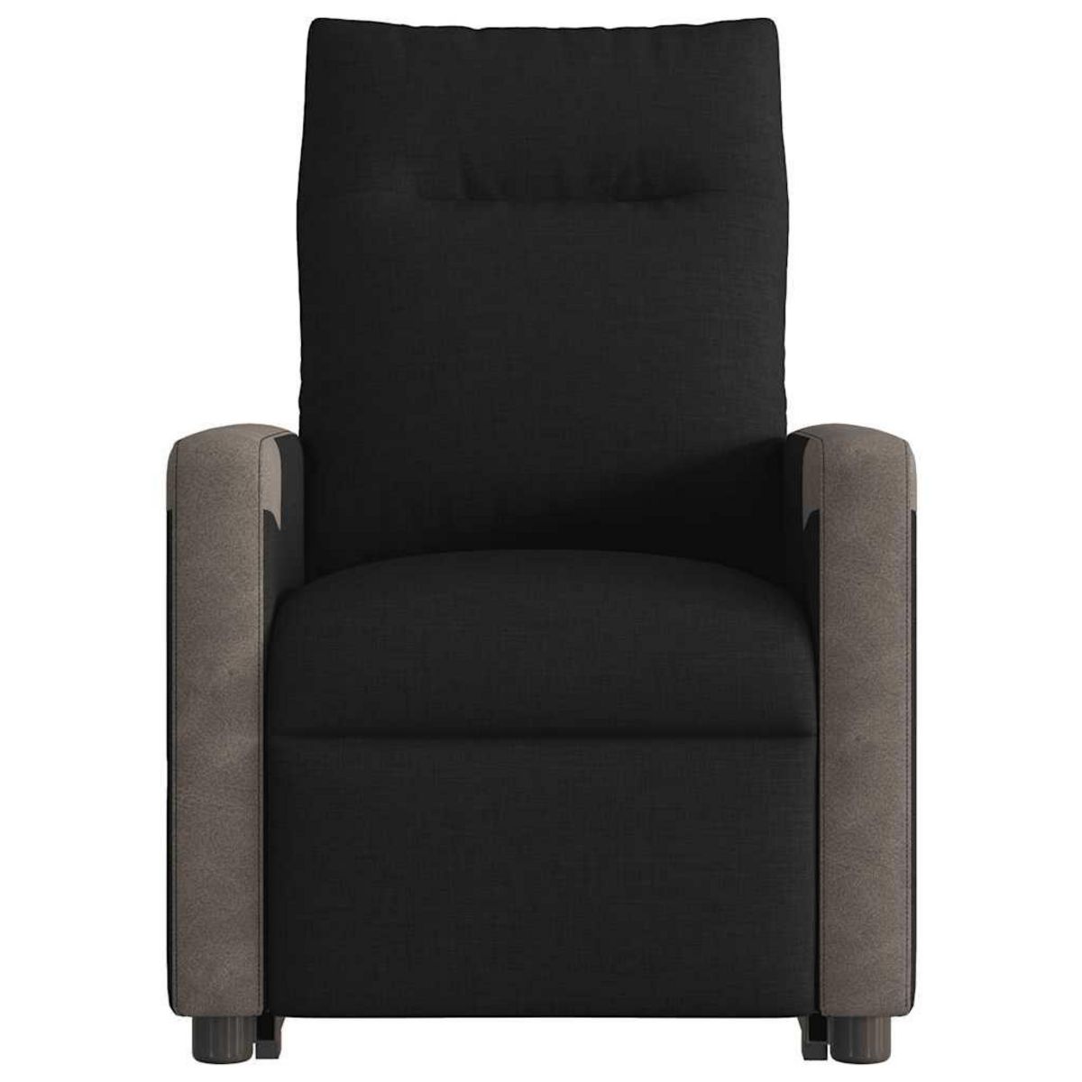 VIDAXL Fauteuil inclinable electrique noir tissu