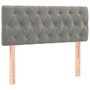 Voir la diapositive 4 : VIDAXL Tete de lit a LED Gris clair 100x7x78/88 cm Velours