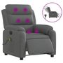 Voir la diapositive 2 : VIDAXL Fauteuil inclinable de massage electrique gris fonce tissu