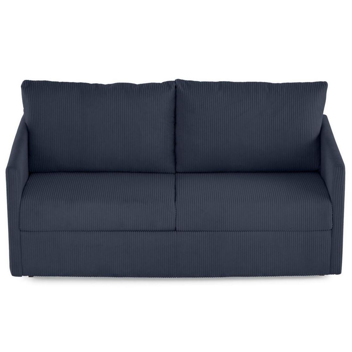 BEST MOBILIER Ottawa - canapé 3 places convertible express couchage quotidien 140 cm matelas 12 cm en velours côtelé