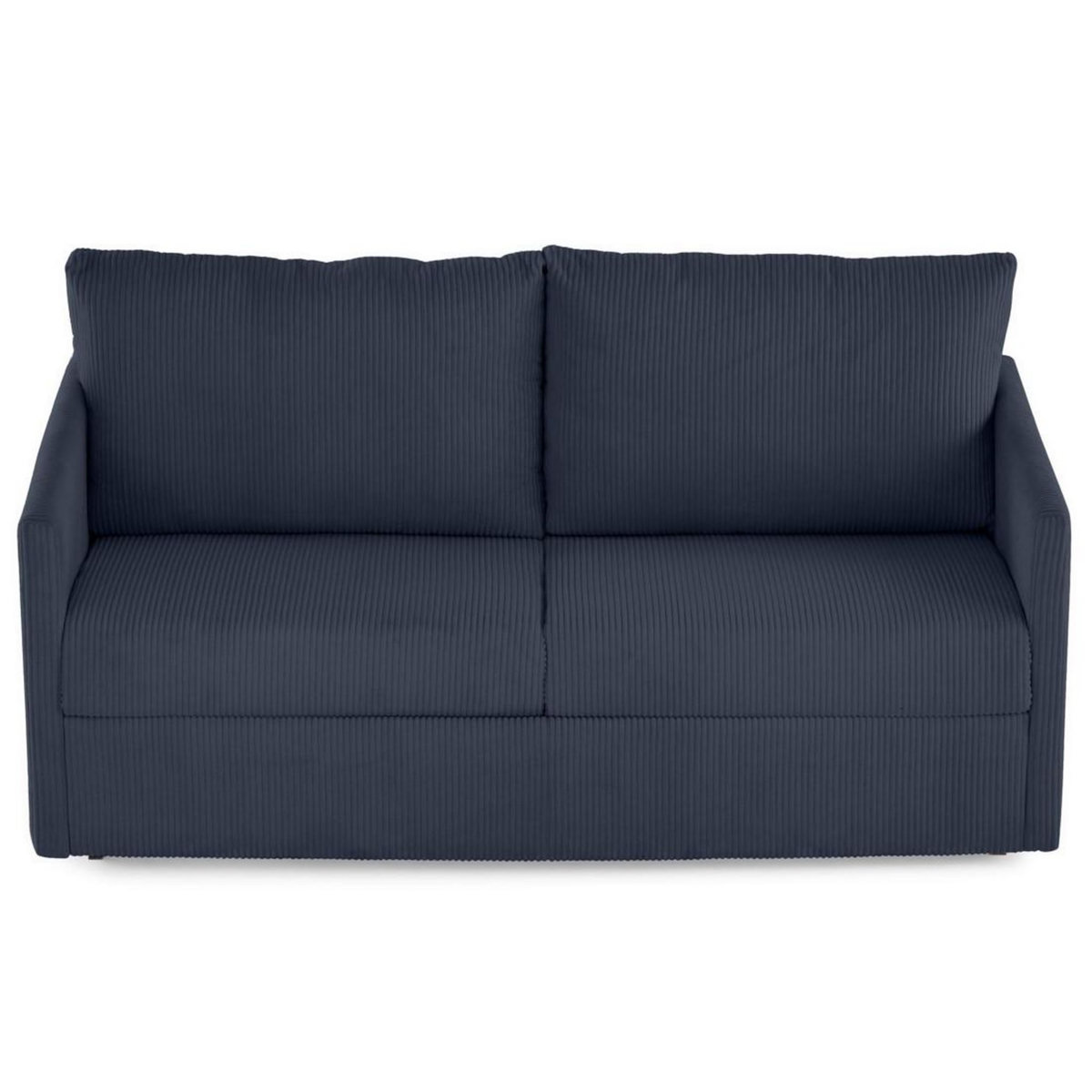 BEST MOBILIER Ottawa - canapé 3 places convertible express couchage quotidien 140 cm matelas 12 cm en velours côtelé