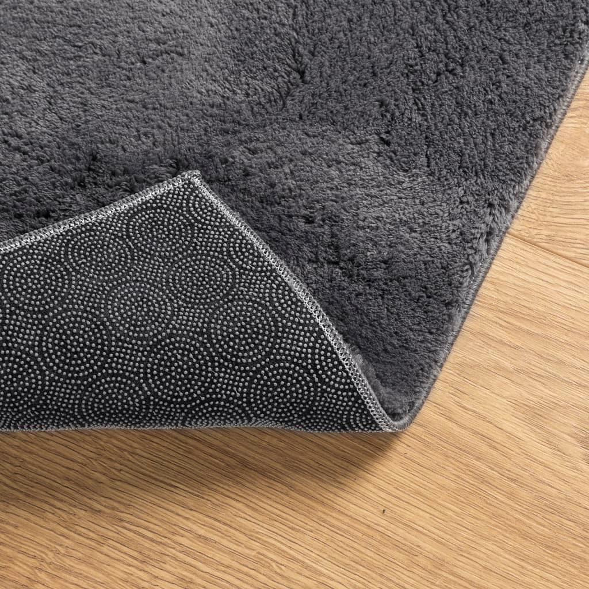 Voir la diapositive 5 : VIDAXL Tapis HUARTE a poils courts doux lavable anthracite 100x200 cm