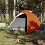Voir la diapositive 3 : VIDAXL Tente de camping a dome 3 personnes orange impermeable