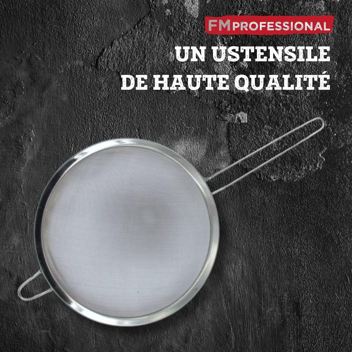 FM PROFESSIONAL Ensemble de 2 Passoires inox XL 24 cm FM Professional
