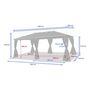 Voir la diapositive 5 : HESPERIDE Pergola Belize en aluminium et polycarbonate 6 x 3,6 m - Hespéride