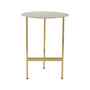 Voir la diapositive 2 : Paris Prix Table d'Appoint Ronde Design  Pema  54cm Or