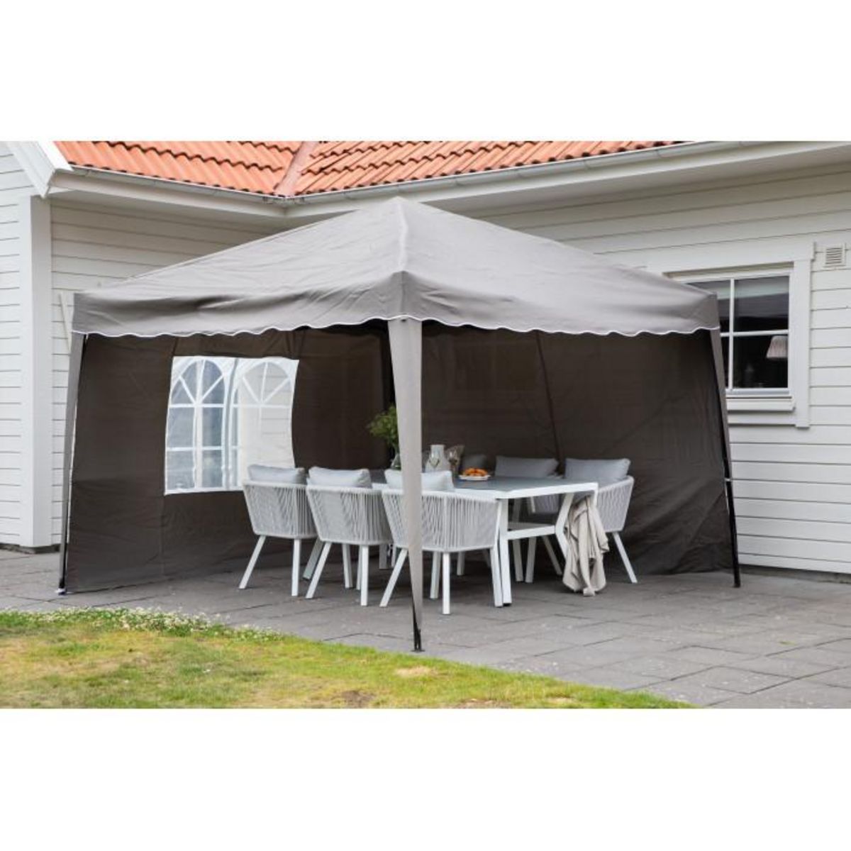 Paris Prix Pavillon en Tissu  Gazebo  295cm Marron
