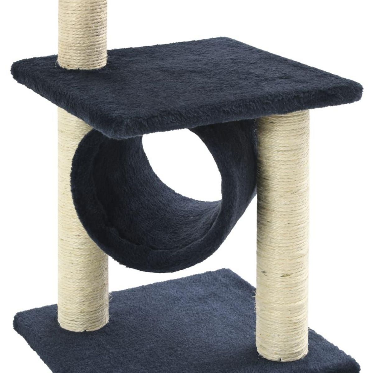 VIDAXL Arbre a chat avec griffoirs en sisal 65 cm Bleu fonce
