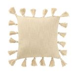 Paris Prix Coussin Déco Tissé  Floches  45x45cm Beige