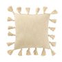 Voir la diapositive 1 : Paris Prix Coussin Déco Tissé  Floches  45x45cm Beige