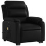 Voir la diapositive 3 : VIDAXL Fauteuil inclinable de massage electrique noir similicuir