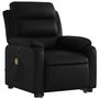 Voir la diapositive 3 : VIDAXL Fauteuil inclinable de massage electrique noir similicuir