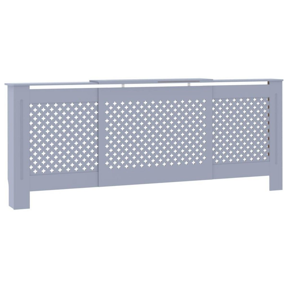 VIDAXL Cache-radiateur MDF Gris 205 cm