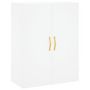 Voir la diapositive 2 : VIDAXL Armoire murale blanc 69,5x34x90 cm