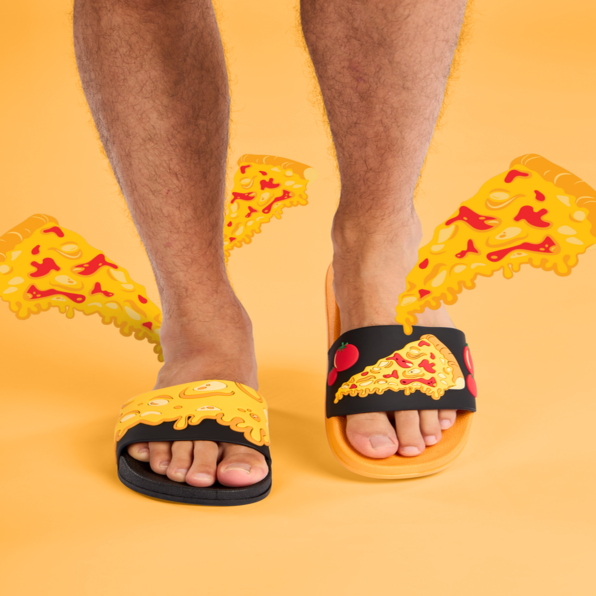 Voir la diapositive 2 : DEDOLES Claquettes pizza au fromage