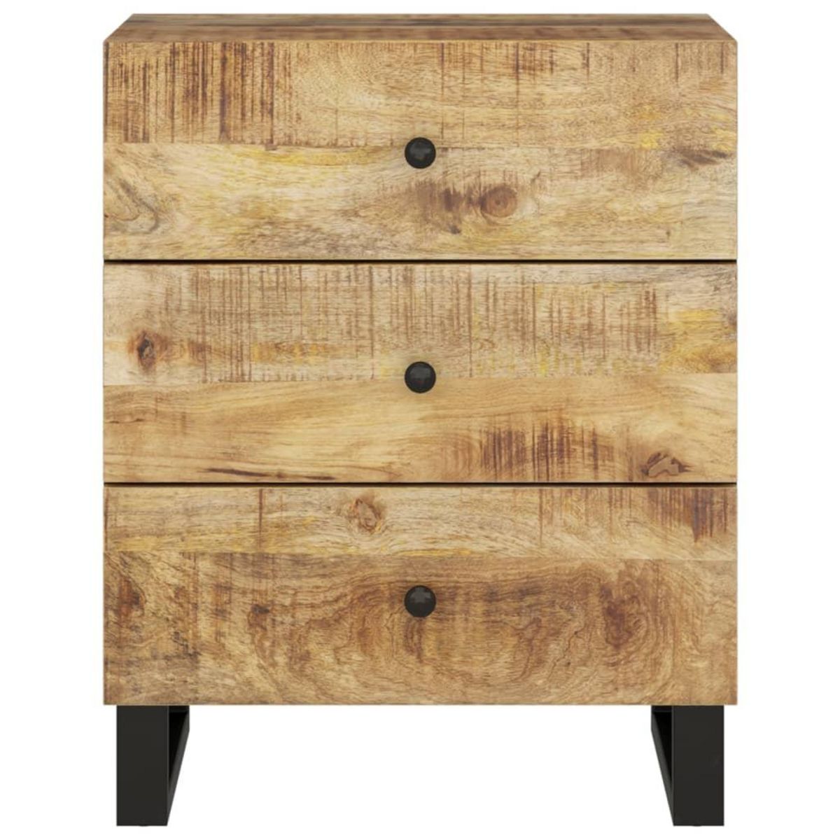 VIDAXL Table de chevet 50x33x62 cm Bois de manguier et d'ingenierie