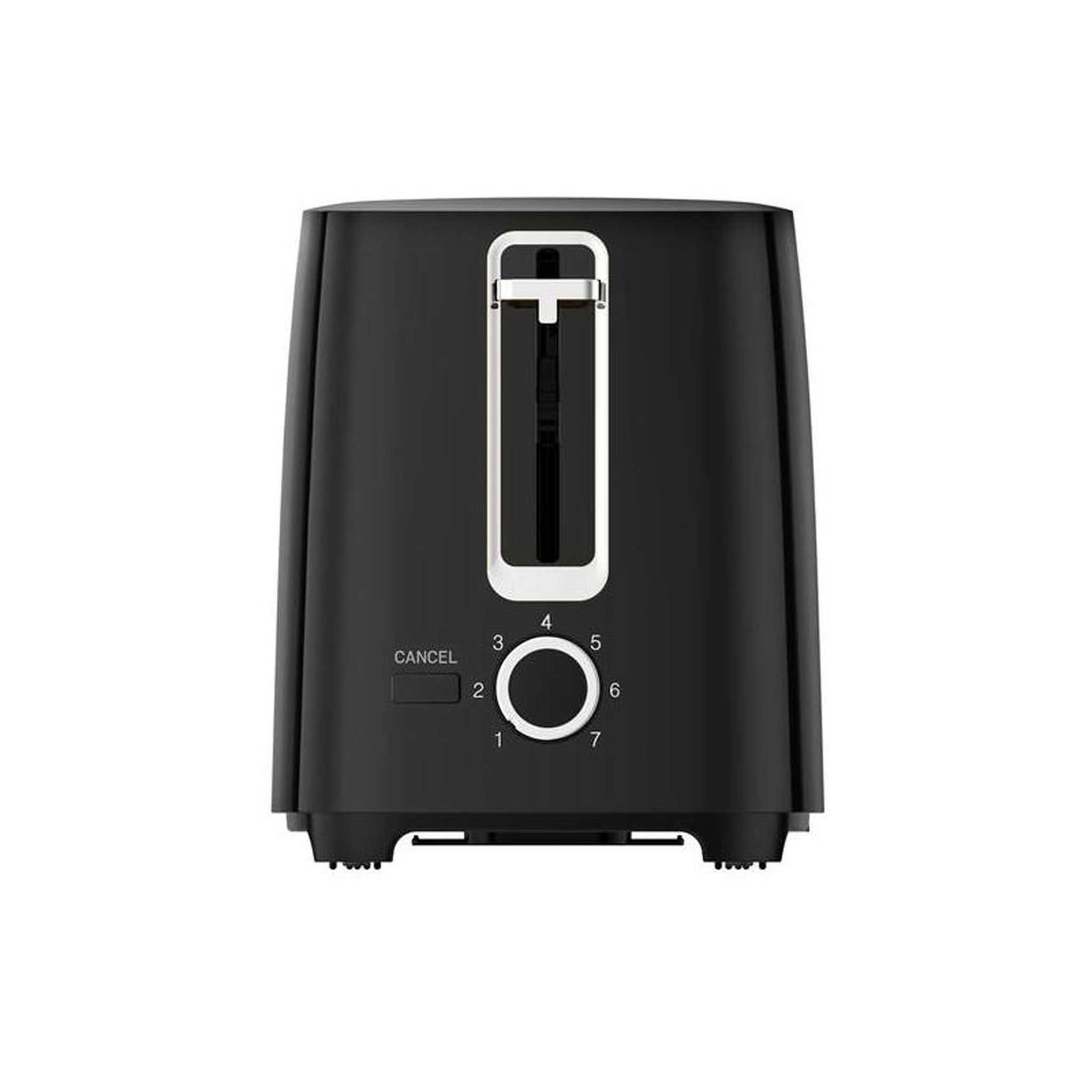 Voir la diapositive 2 : KITCHENCHEF GRILLE PAIN 700W 2 TRANCHES NOIR KITCHENCHEF - KSTOASTBLACK2T