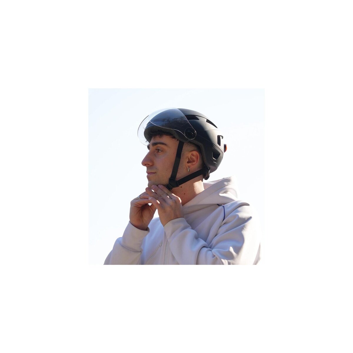 URBANGLIDE CASQUE LED + VISIERE TAILLE M/HELMET WITH LED AND VISOR M SIZE