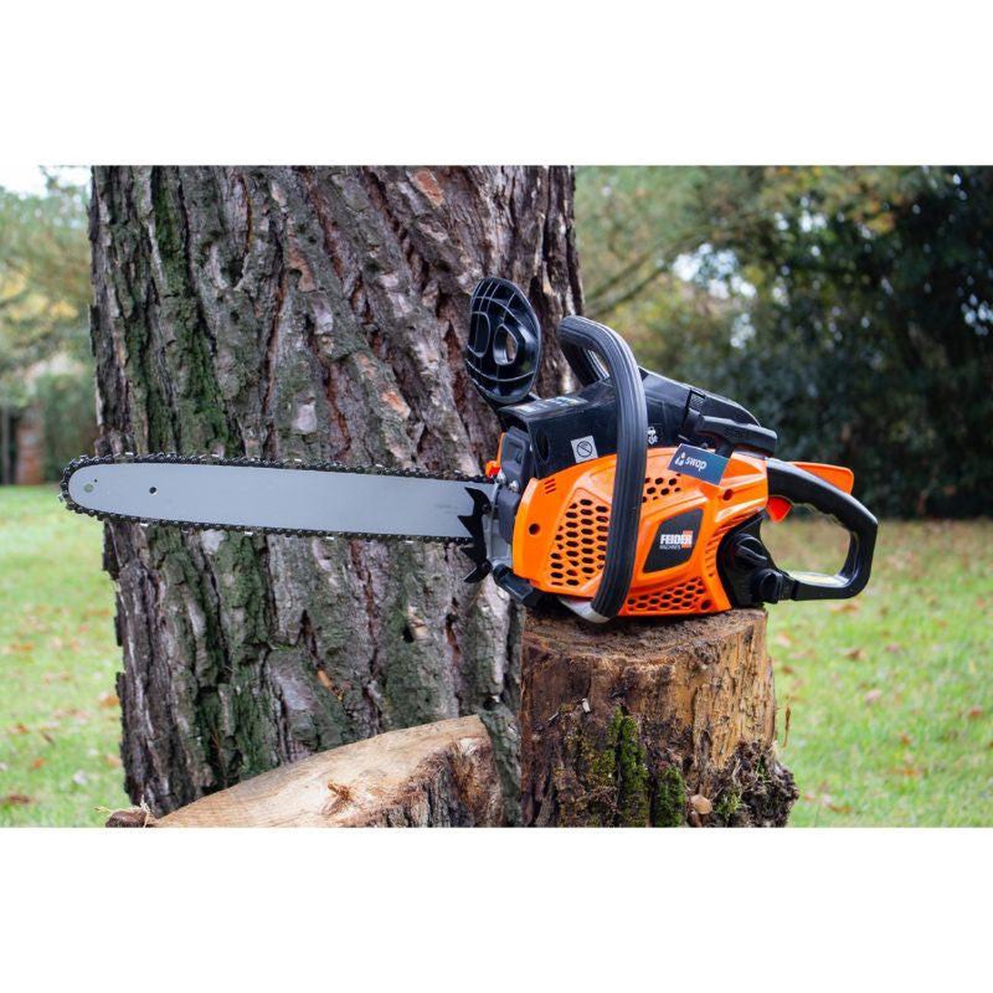 Voir la diapositive 4 : FEIDER Tronçonneuse thermique FEIDER FTRTPRO40 41cm³ guide 40cm démarrage manuel