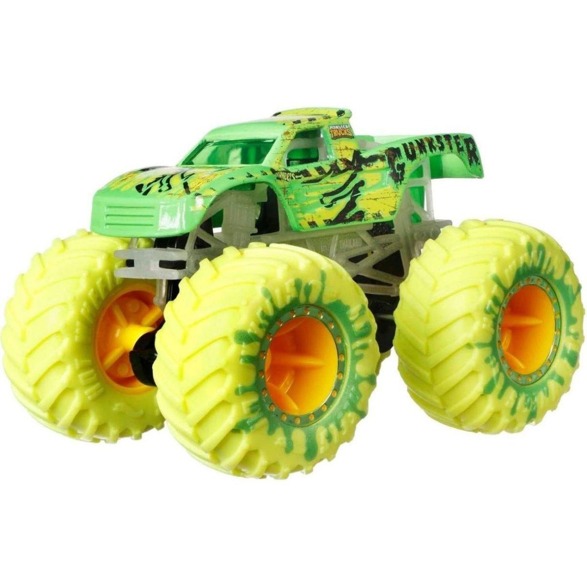 Voir la diapositive 4 : MATTEL Coffret hot wheels  hcb57 monster trucks - 10 véhicules phosphorescents