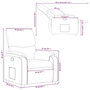 Voir la diapositive 6 : VIDAXL Fauteuil inclinable Creme Similicuir