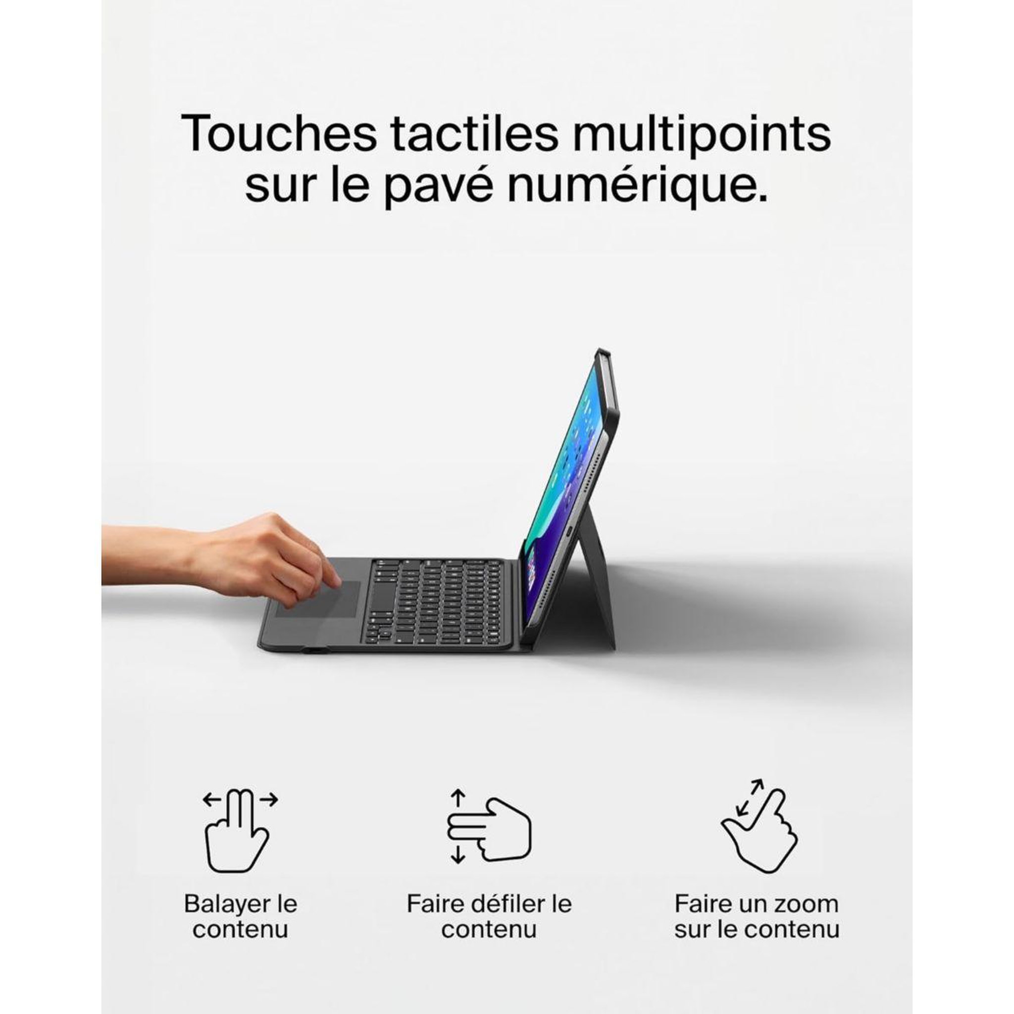 Voir la diapositive 4 : Belkin Clavier tablette Everyday iPad 10,9  (10e gén.)