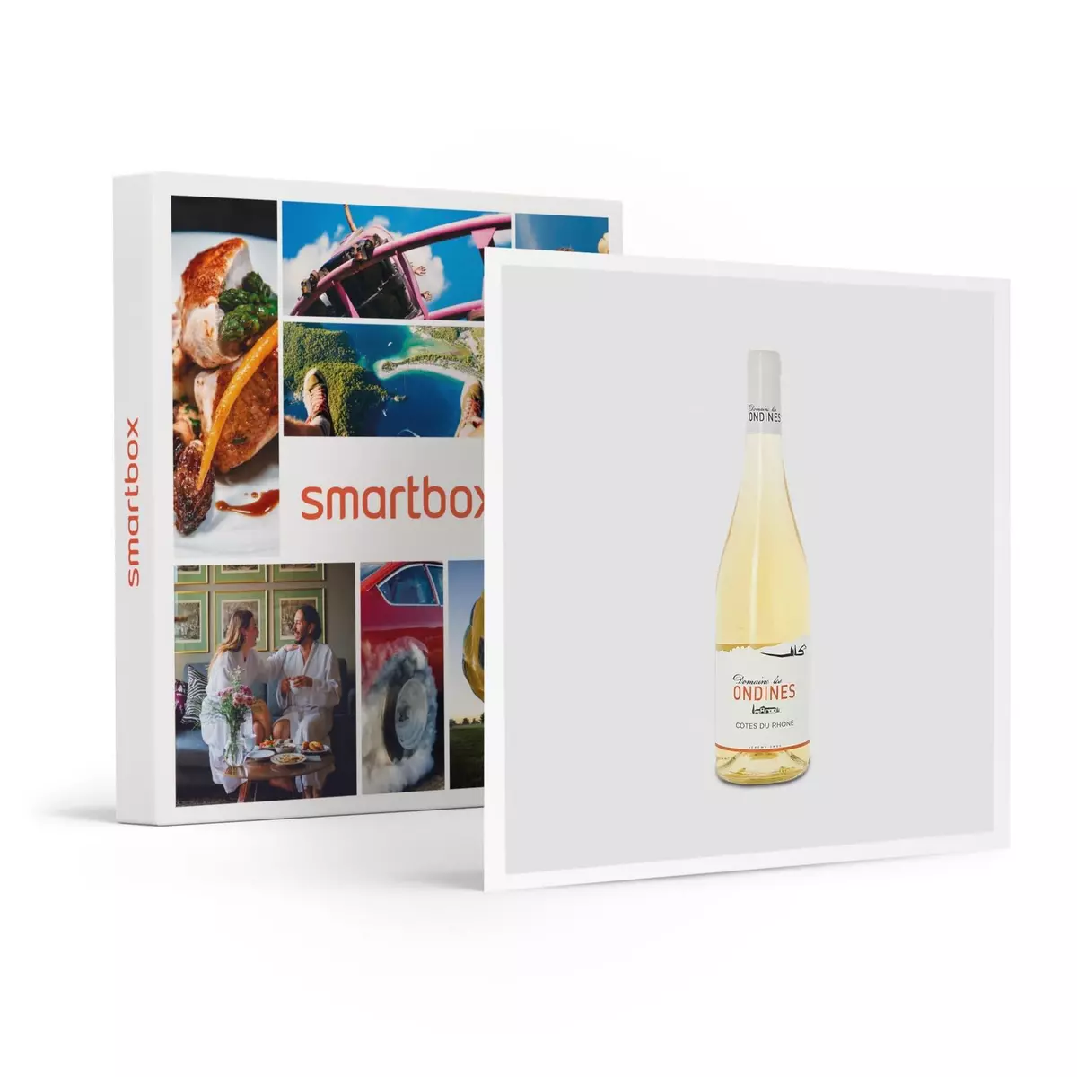 Smartbox Livraison à domicile de 6 vins du Domaine des Ondines, dans la vallée du Rhône - Coffret Cadeau Gastronomie