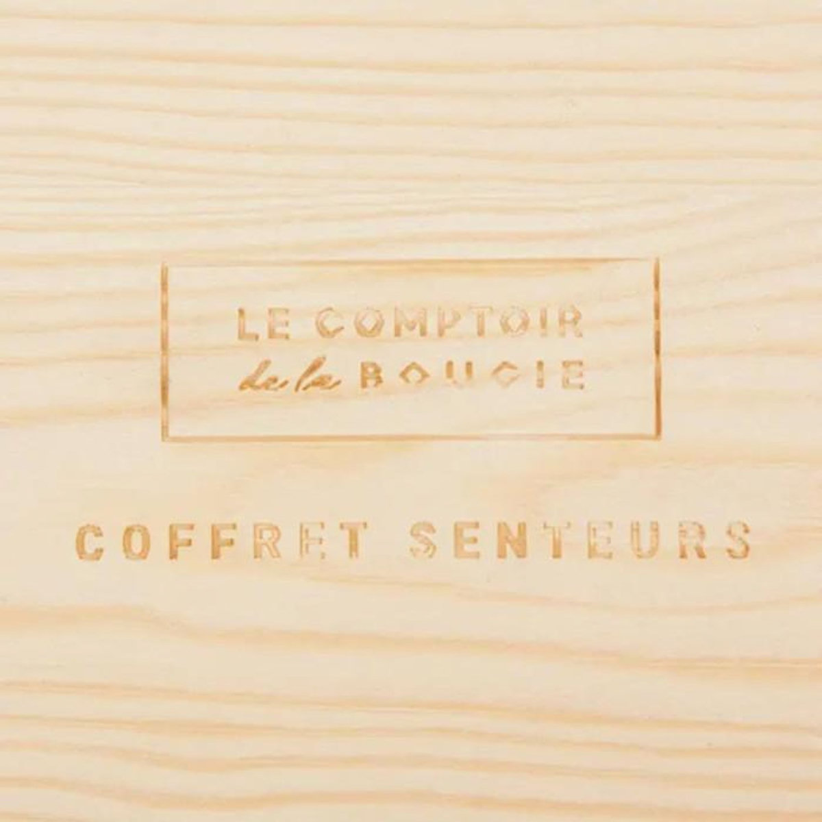 COMPTOIR DE LA BOUGIE Coffret Senteur Parfumé 10 Pièces  Bois  15cm Beige
