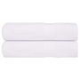 Voir la diapositive 1 : VIDAXL Essuie mains 2 pcs blanc 50x100 cm 360 g m² 100% coton