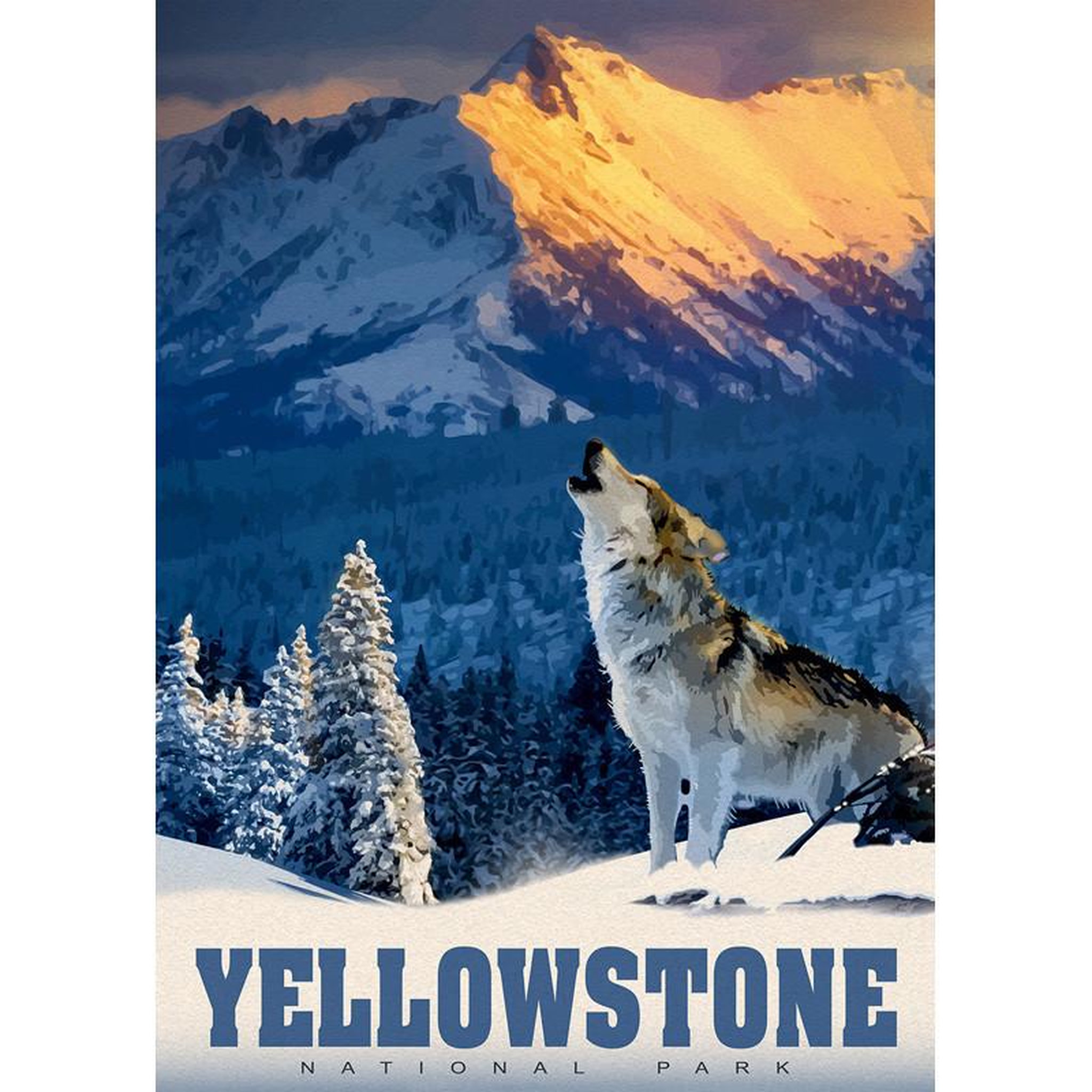 Voir la diapositive 2 : ALIZE Puzzle 500 pièces – Loup hurlant – Illustration animal sauvage – Univers nature et forêt – Adulte – Alizé