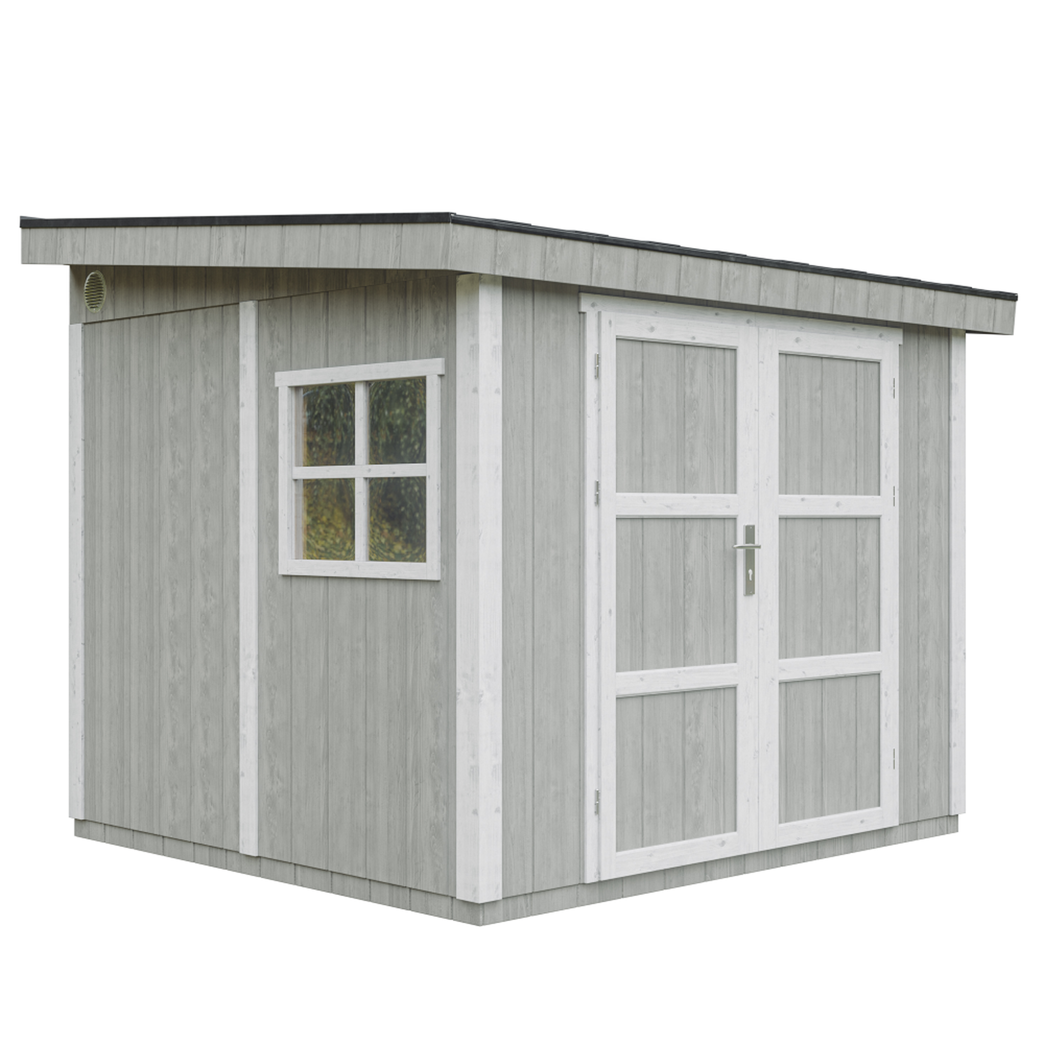 Voir la diapositive 2 : TIMBELA Abri de jardin qualité premium 5,9 m² - h231x248x294 cm avec plancher et paroi latérale m938