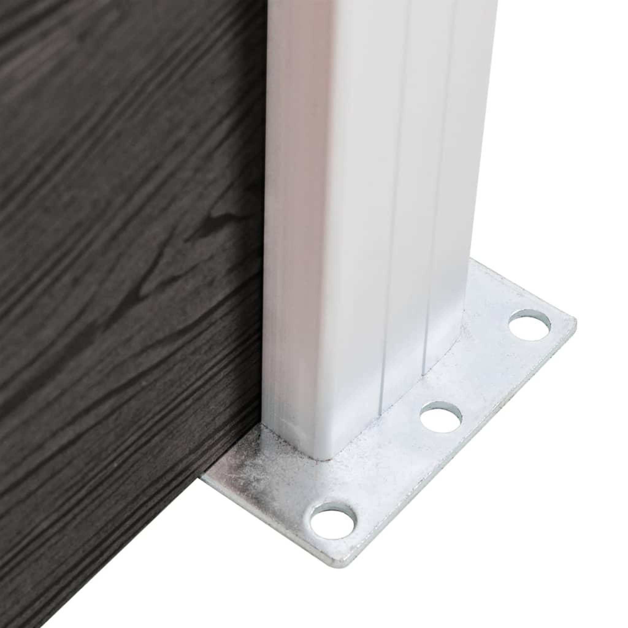 Voir la diapositive 5 : VIDAXL Panneau de cloture WPC 95x(105-180) cm Gris
