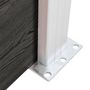 Voir la diapositive 5 : VIDAXL Panneau de cloture WPC 95x(105-180) cm Gris