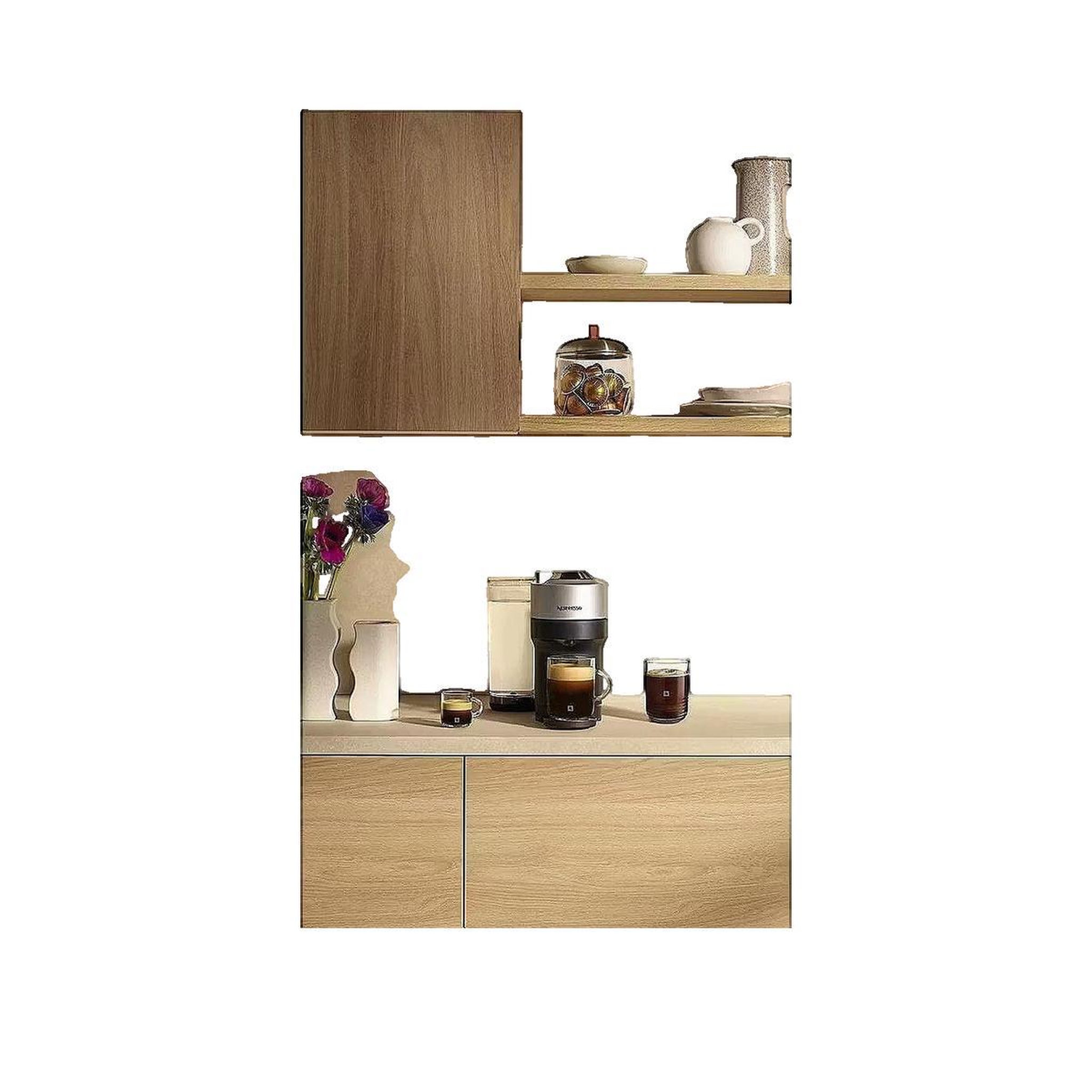 Voir la diapositive 2 : KRUPS Machine à café Krups Nespresso Vertuo Pop+ Titan avec six tailles de boisson
