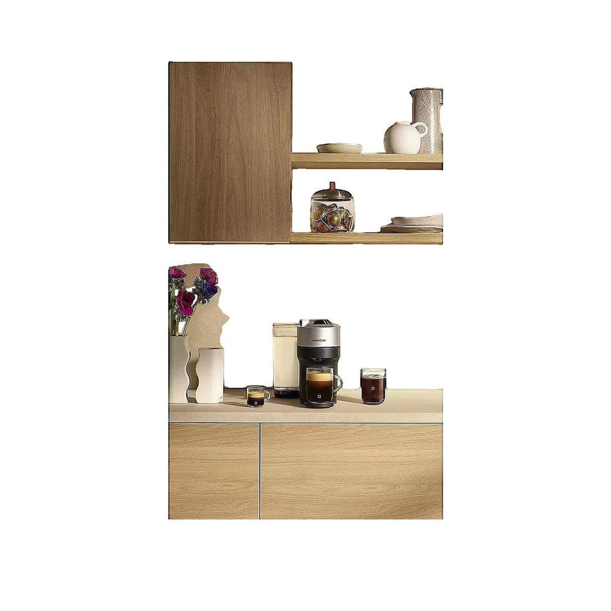 KRUPS Machine à café Krups Nespresso Vertuo Pop+ Titan avec six tailles de boisson