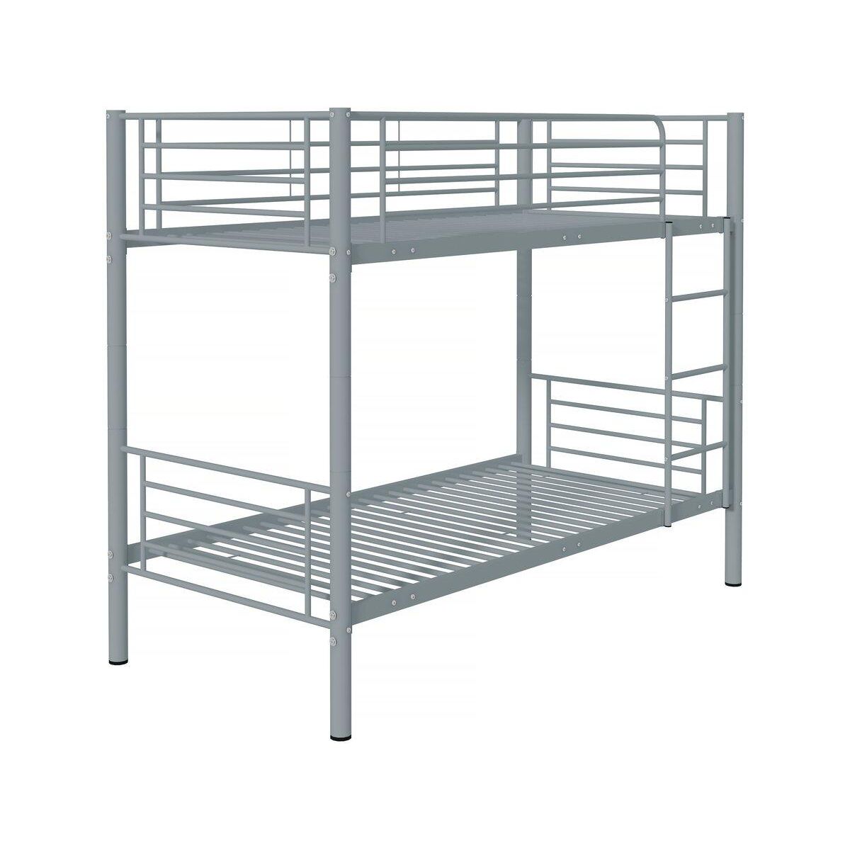 Habitat et Jardin Lit superposé  ADAM  -  90 x 190 cm - Métal - Gris