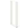 Voir la diapositive 4 : VIDAXL Pieds de table basse forme de U 2 pcs blanc 40x(90-91) cm acier