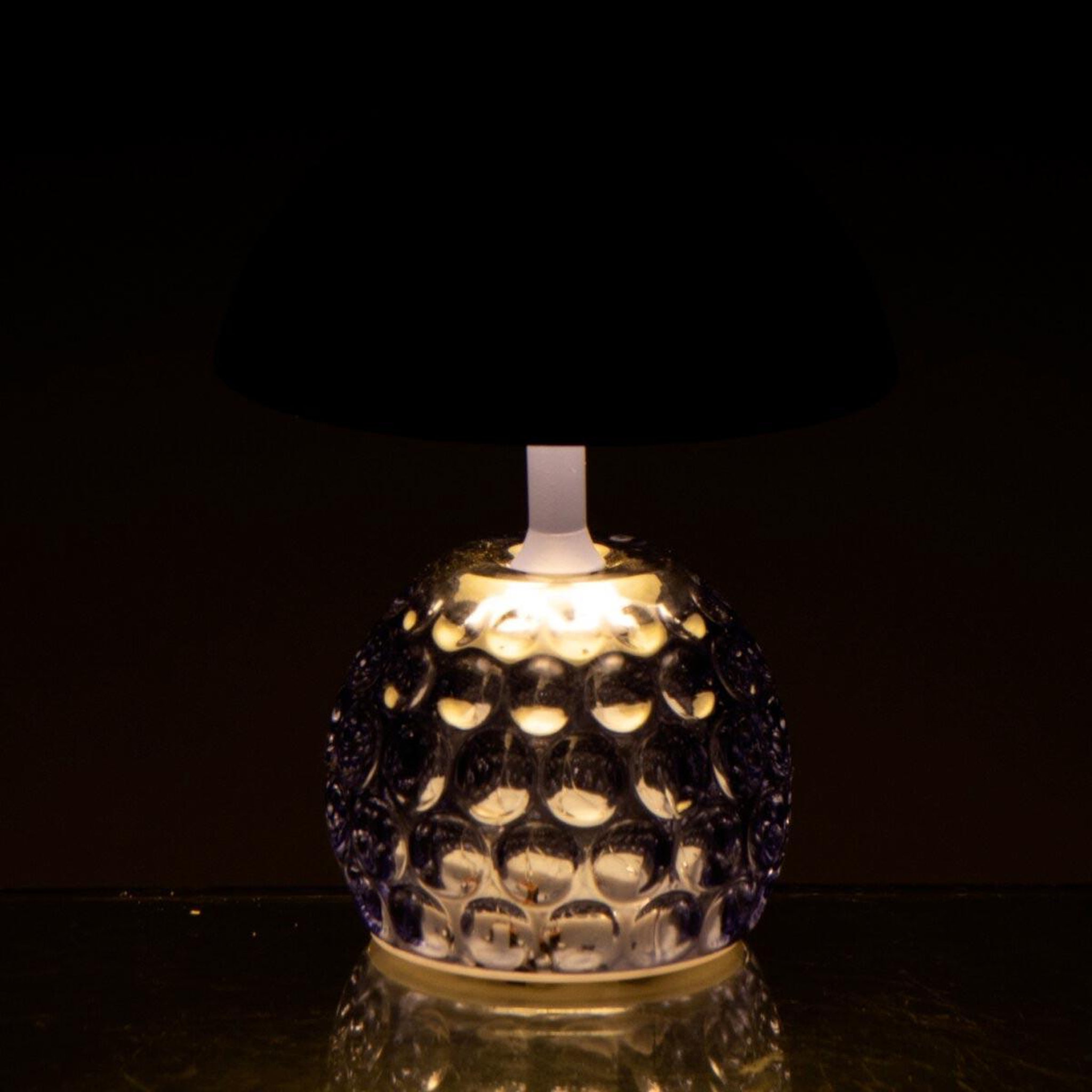 Voir la diapositive 4 : J-LINE Lampe à poser led champignon  fungo  15cm bleu