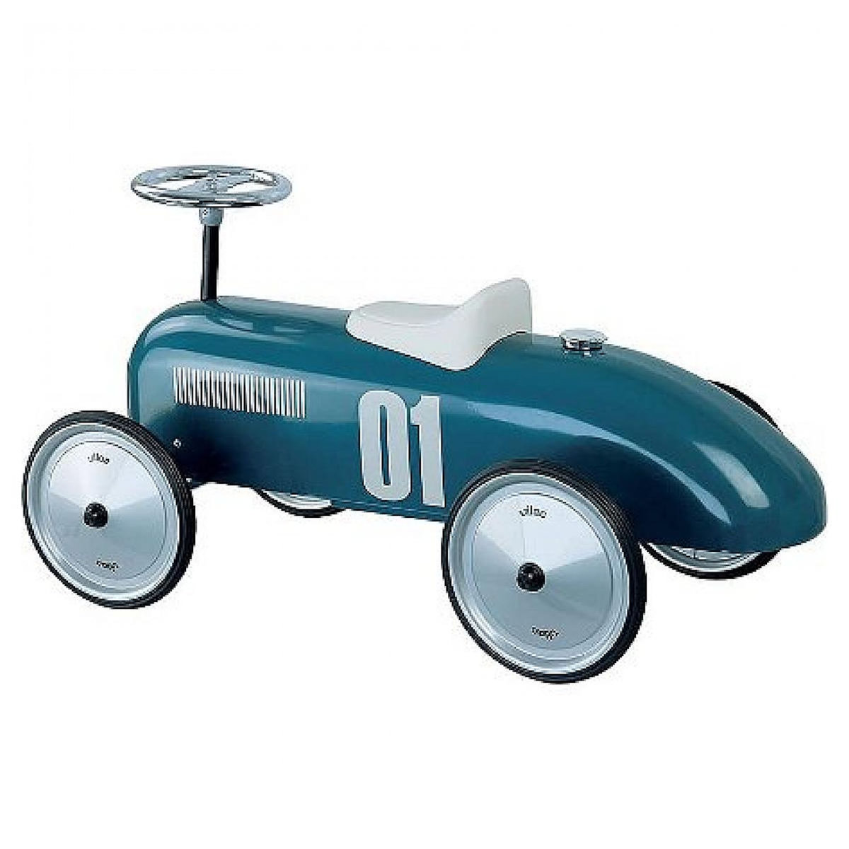 Vilac Porteur vintage - Voiture bleu petrole