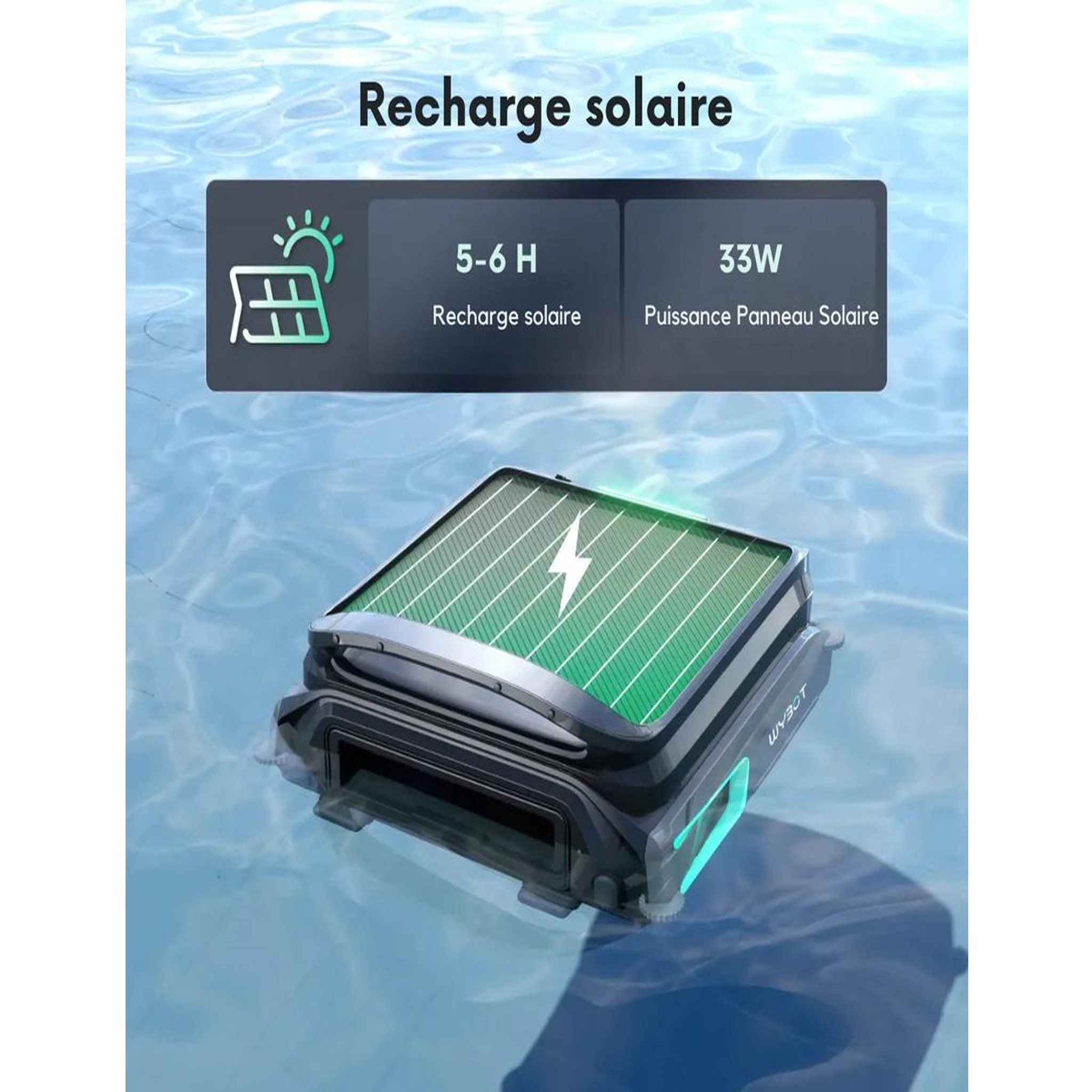 Voir la diapositive 4 : WYBOT Robot de surface solaire F1 - Wybot