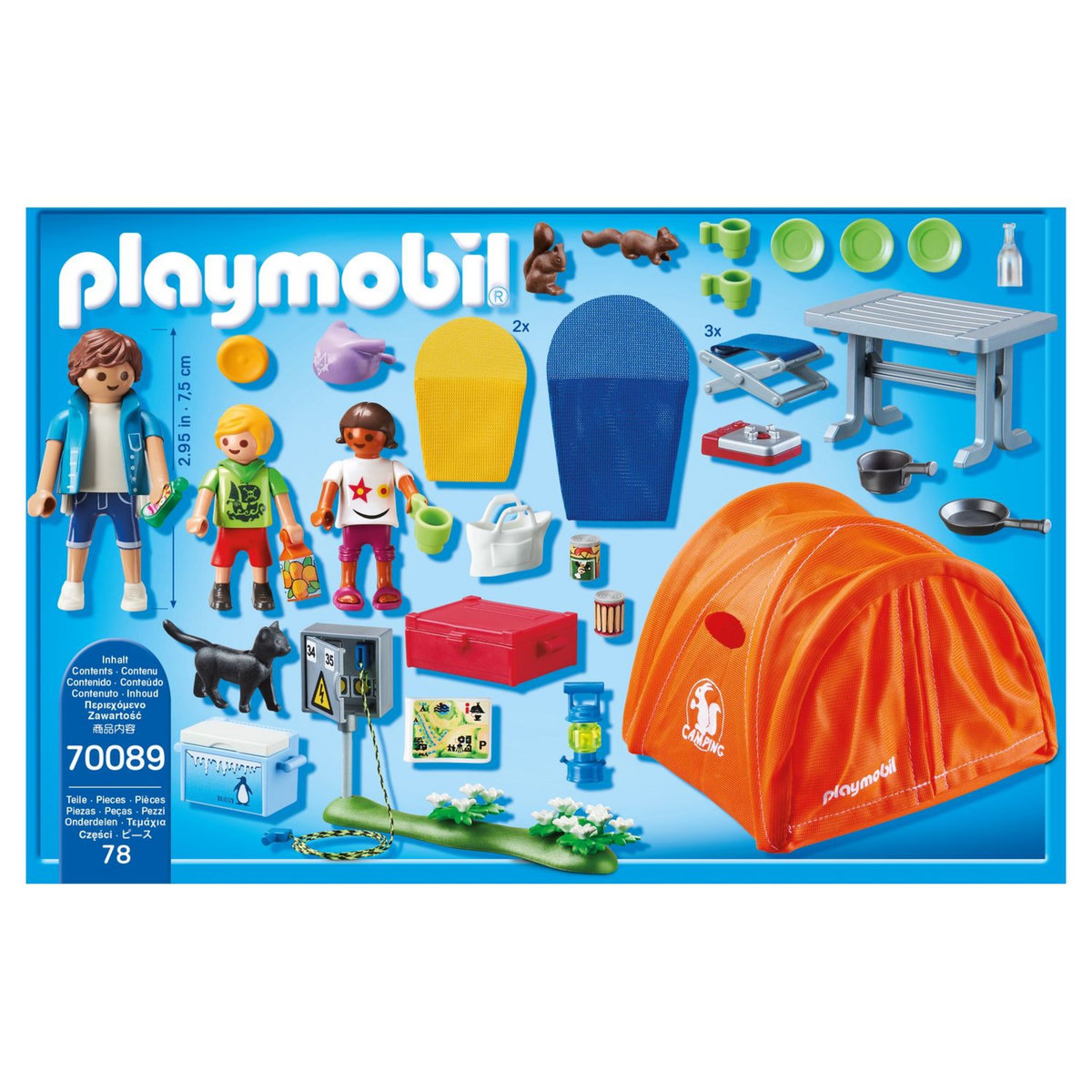 PLAYMOBIL 70089 - Family Fun  - Tente et campeurs