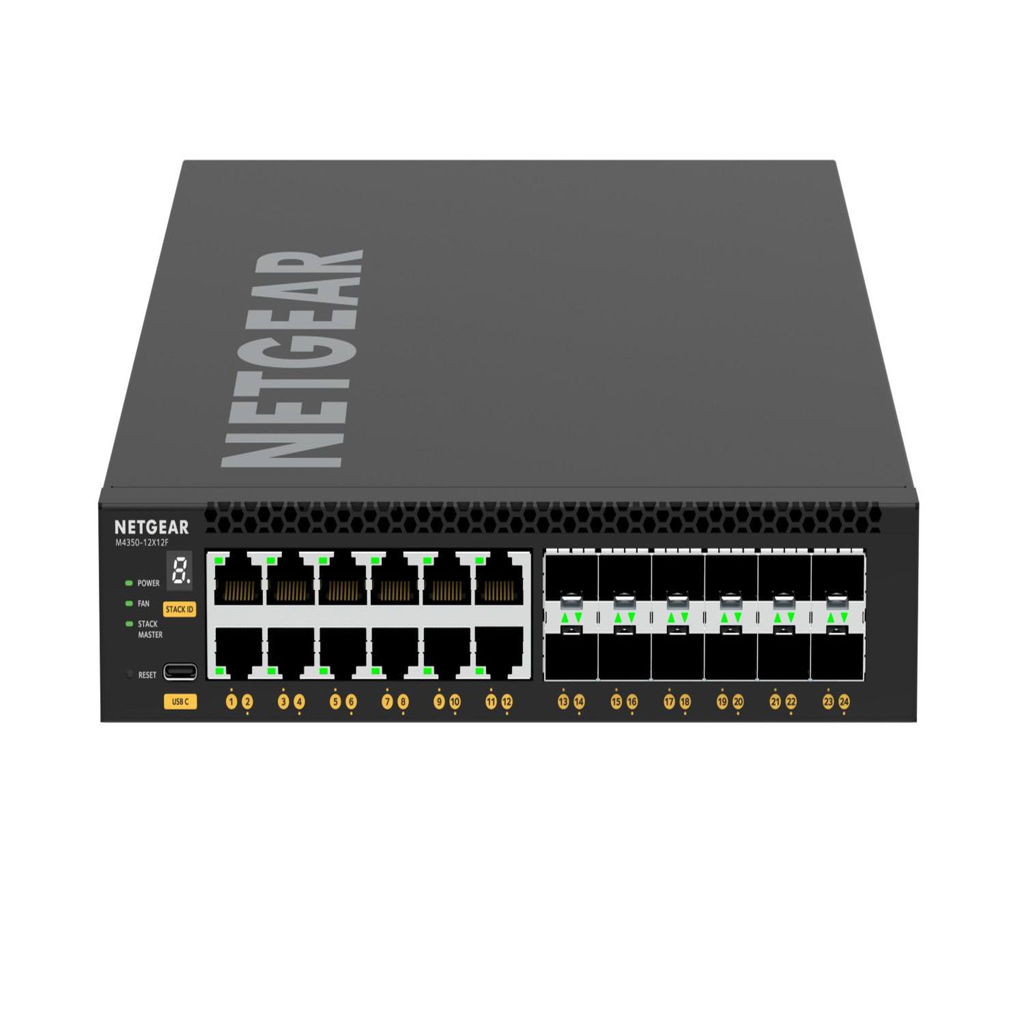Netgear NETGEAR M4350-12X12F Géré L3 10G Ethernet (100/1000/10000) 1U Noir