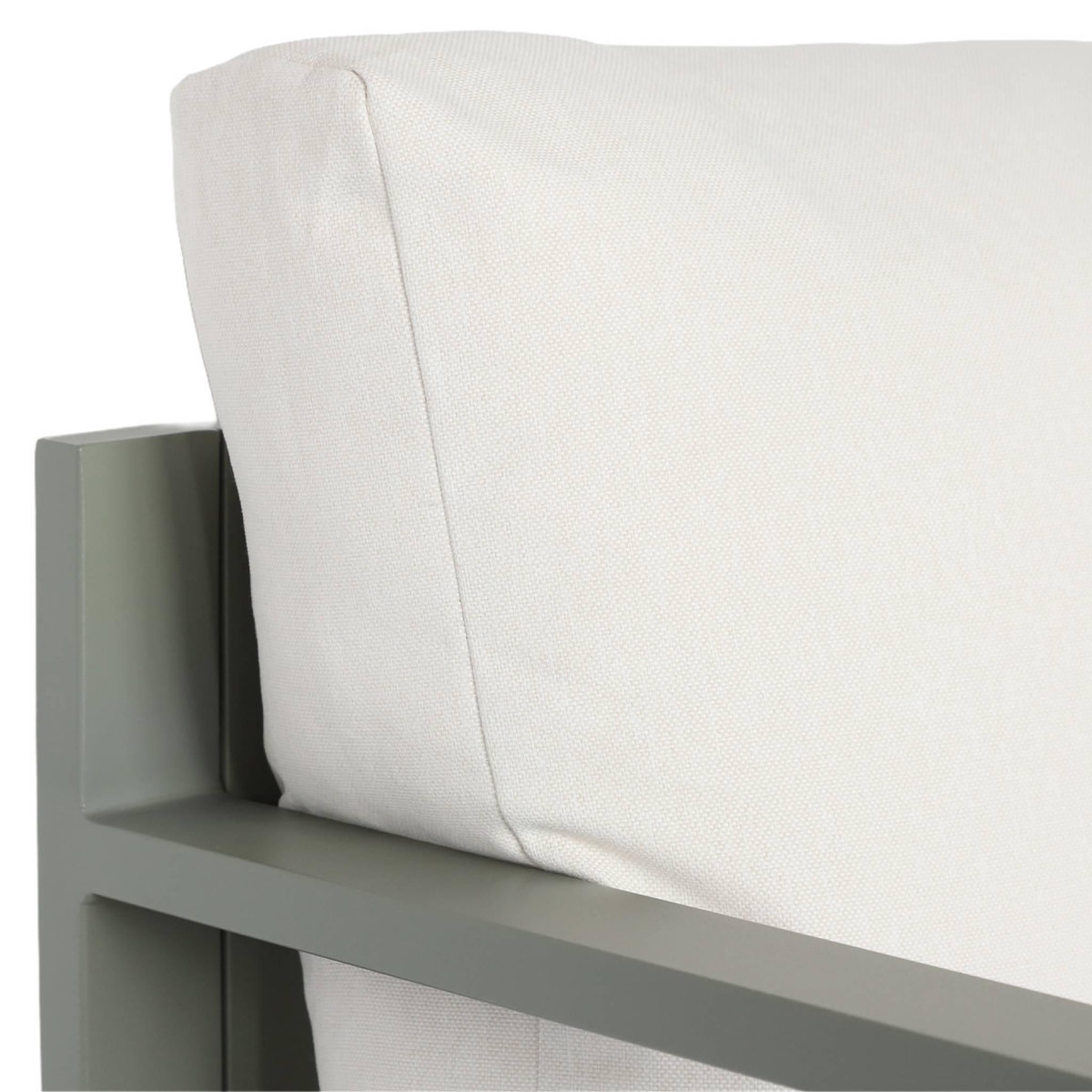 SWEEEK Salon. table de jardin aluminium 9 places kaki et beige - Convivio