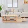 Voir la diapositive 3 : VIDAXL Table basse 120x50x40,5 cm Bois massif de pin