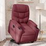 Voir la diapositive 1 : VIDAXL Fauteuil inclinable electrique rouge bordeaux tissu